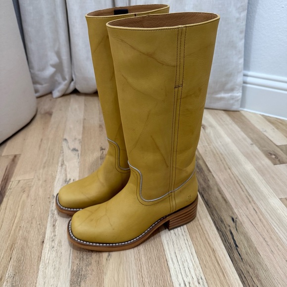 Frye Campus 14L Boots Banana - Picture 7 of 10